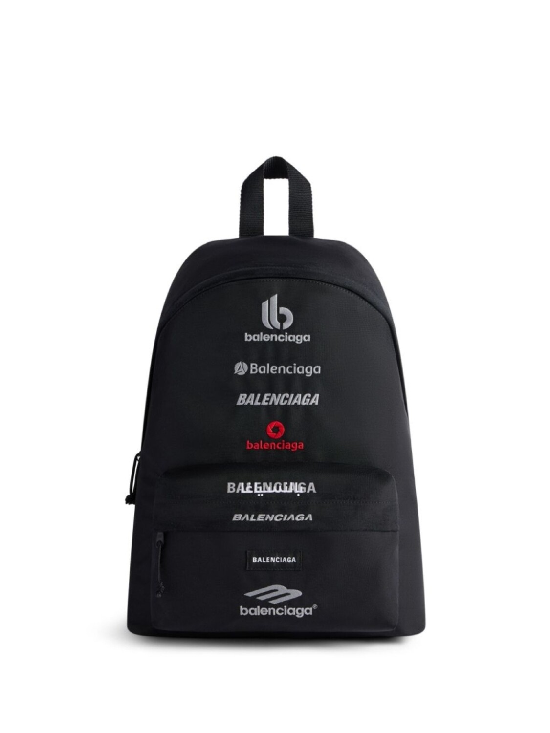 Balenciaga рюкзак Explorer с вышитым логотипом, черный