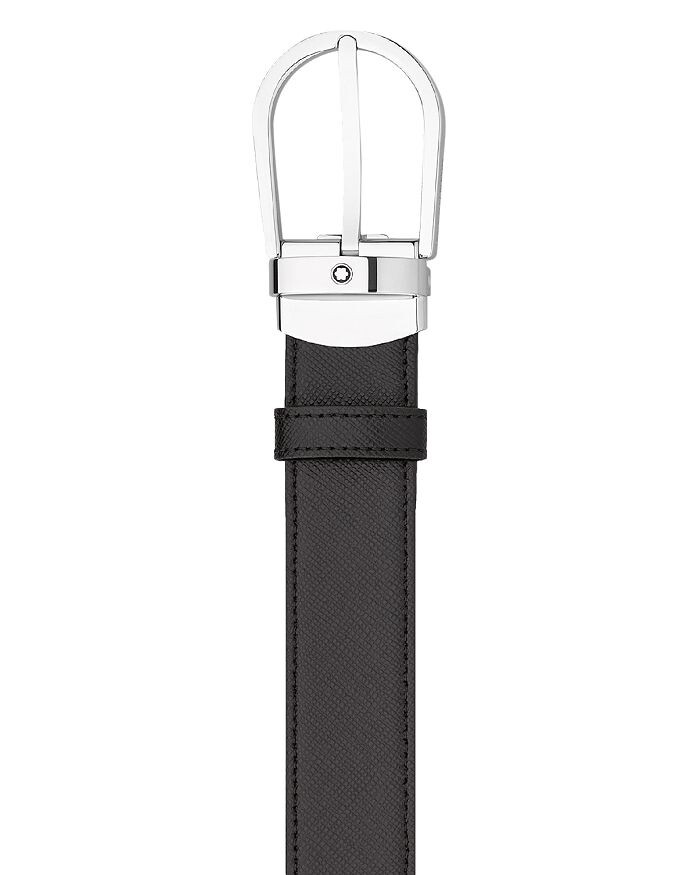 

Montblanc Мужской двусторонний ремень из сафьяновой кожи, мультиколор