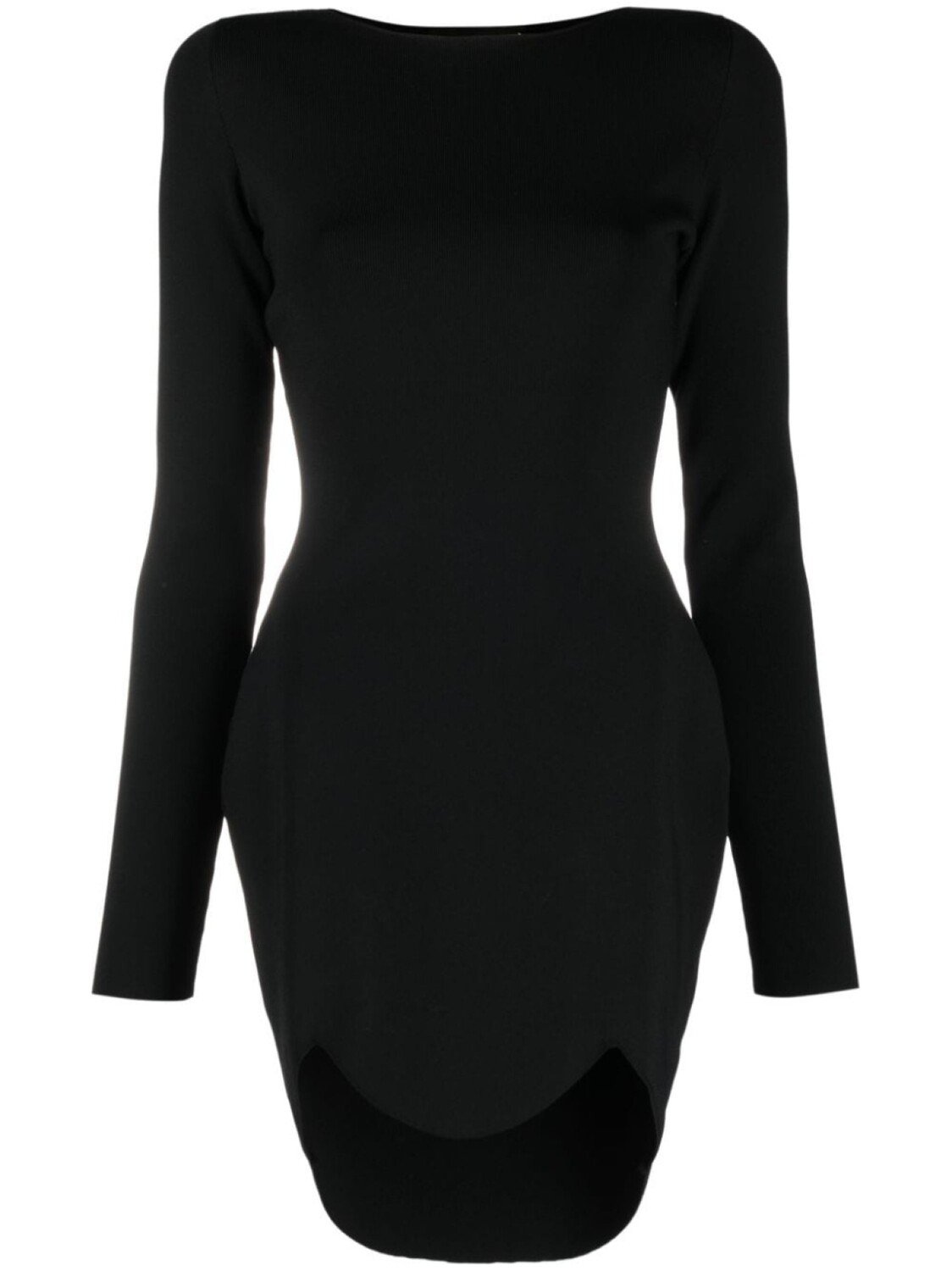

Dsquared2 трикотажное платье с фестонами, черный