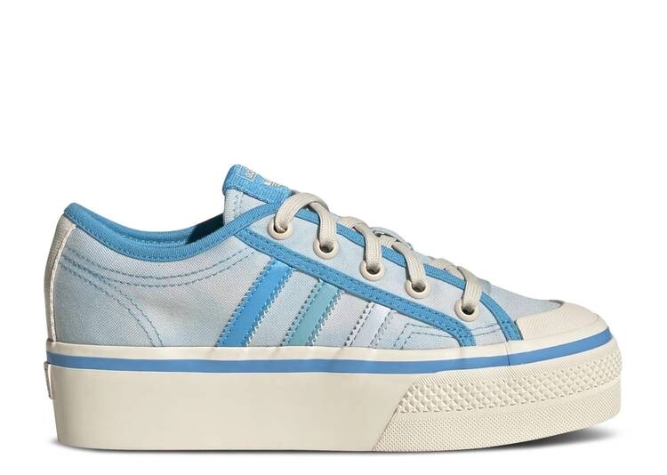 

Кроссовки Adidas NIZZA PLATFORM J 'ACID WASH - ALMOST BLUE', синий