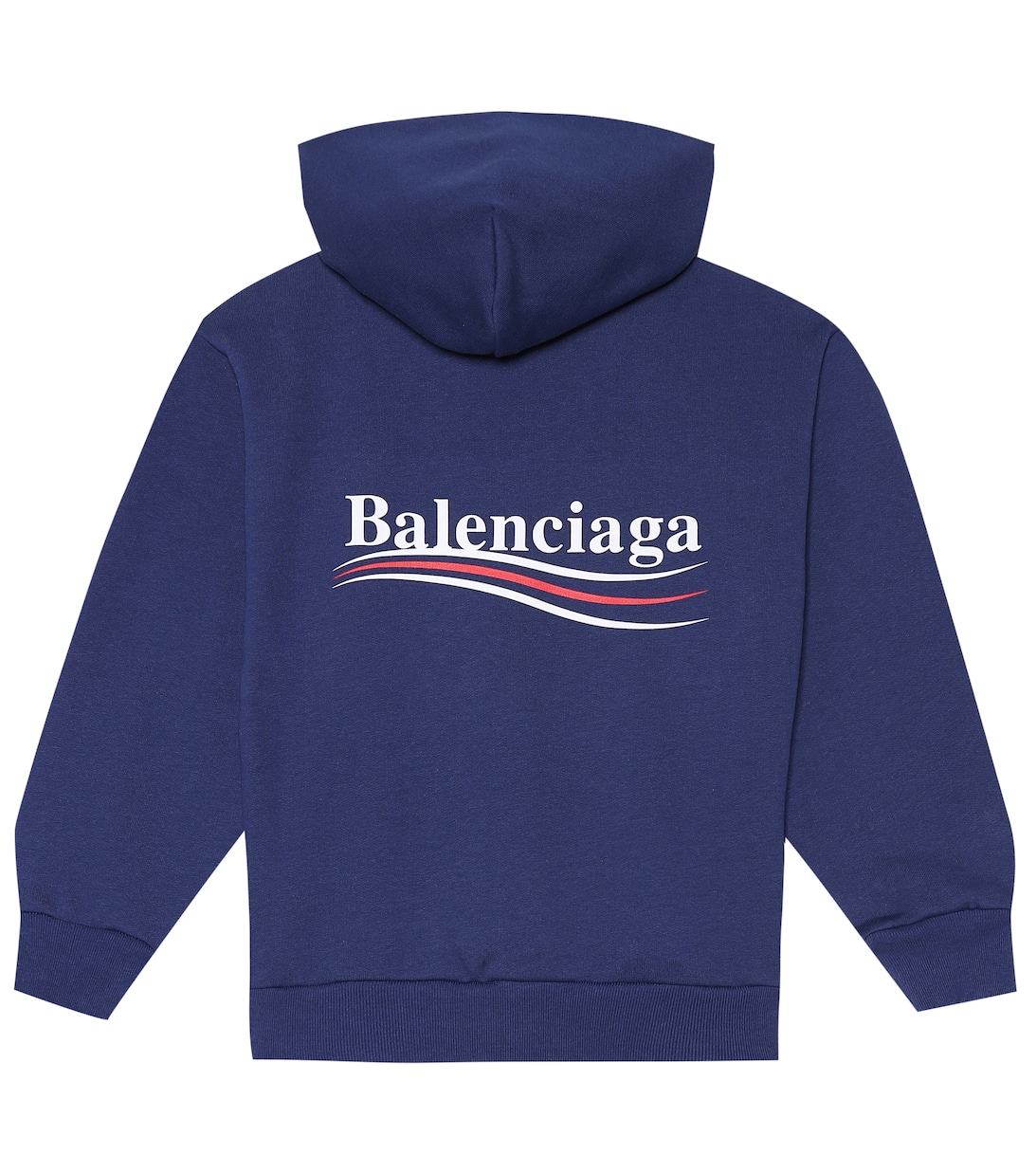 

Худи из смесового хлопка Balenciaga Kids, синий