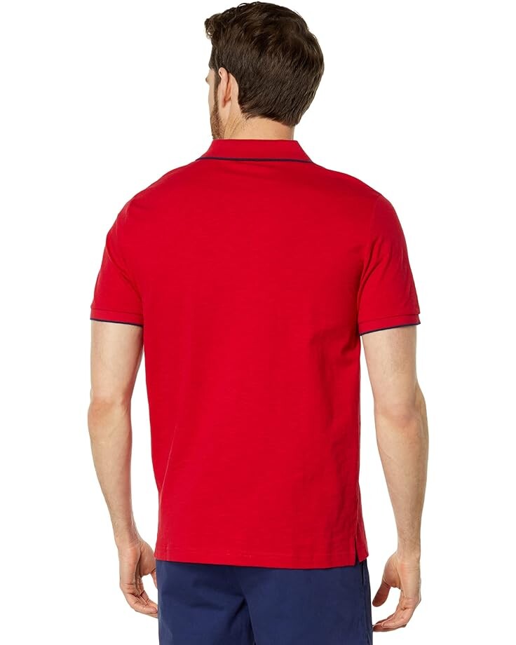 

Поло U.S. POLO ASSN. Short Sleeve Slub Jersey Polo, цвет Engine Red