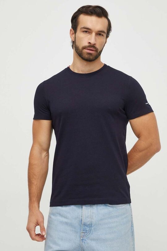 

Хлопковая футболка Tommy Hilfiger, темно-синий