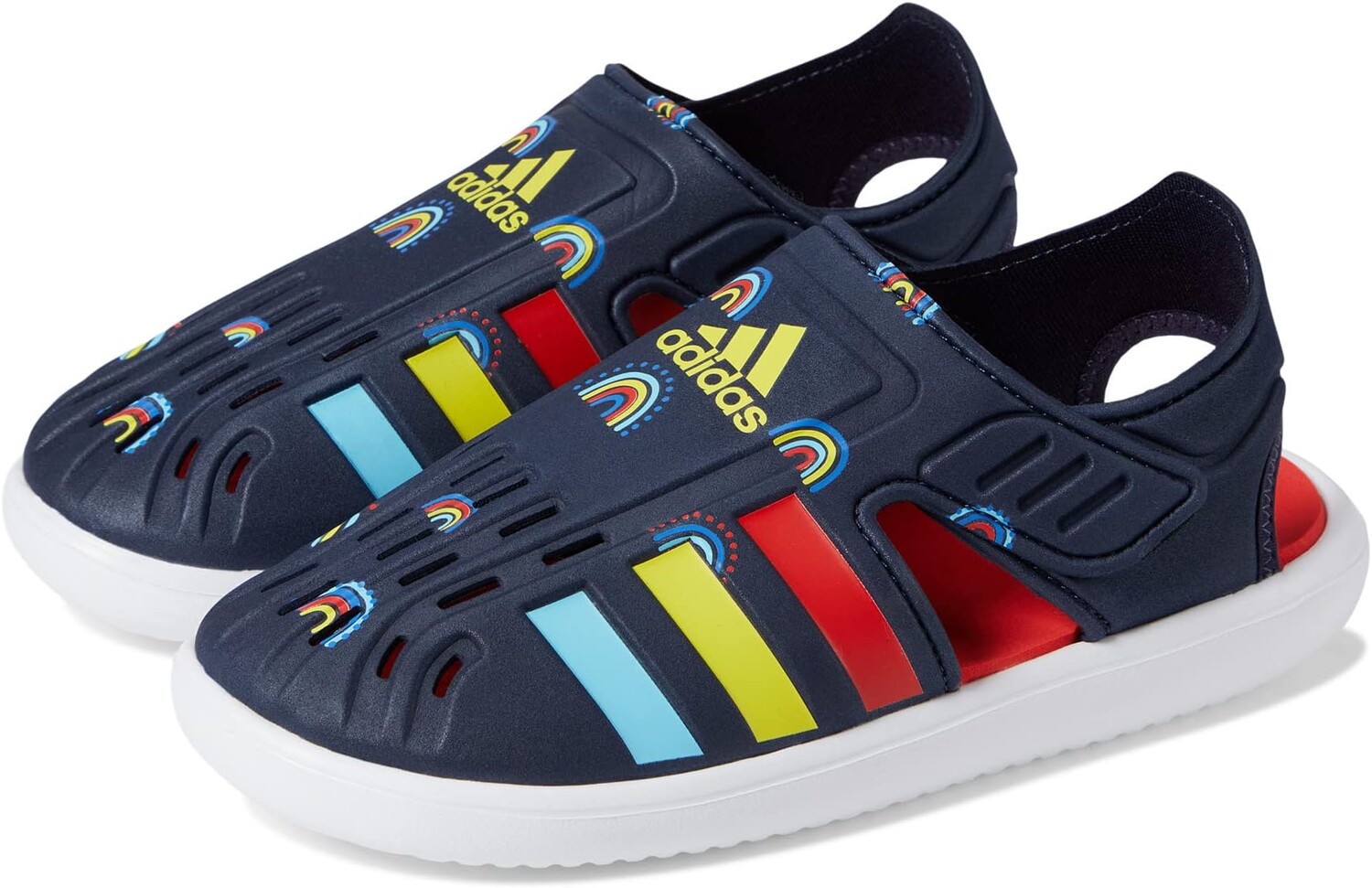 

Сандалии Closed Toe Water Sandals adidas, цвет Ink/Bold Orange/Impact Yellow