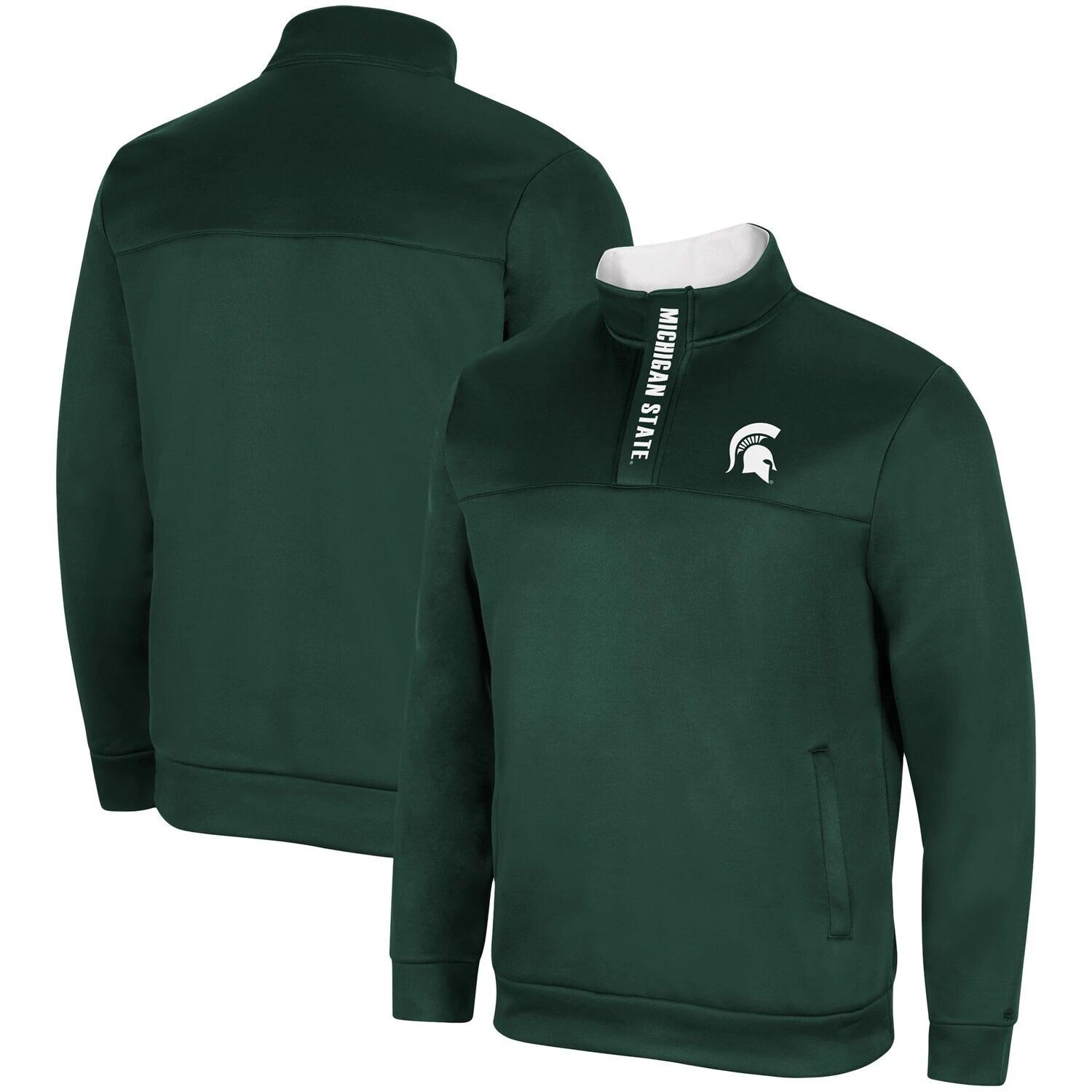 

Мужская зеленая куртка на молнии Michigan State Spartans No Tomorrow Colosseum