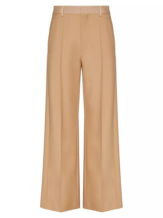 

Брюки из мохера Valentino Garavani, цвет camel