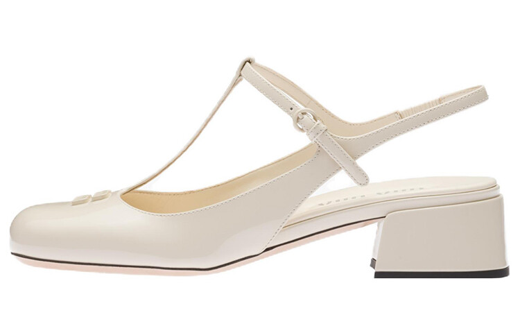 

Туфли-лодочки Miu Miu с открытой пяткой, белый