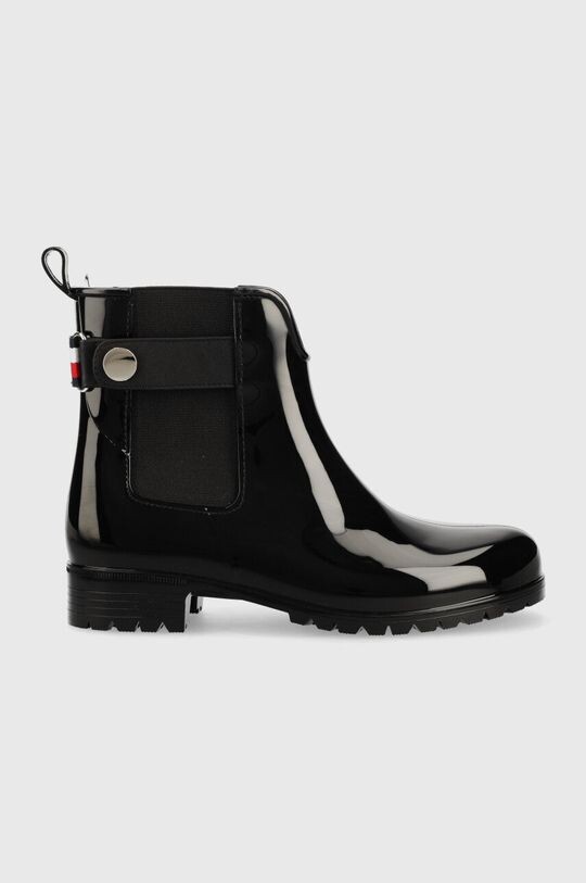 

Резиновые сапоги Ankle Rainboot With Metal Detail Tommy Hilfiger, черный