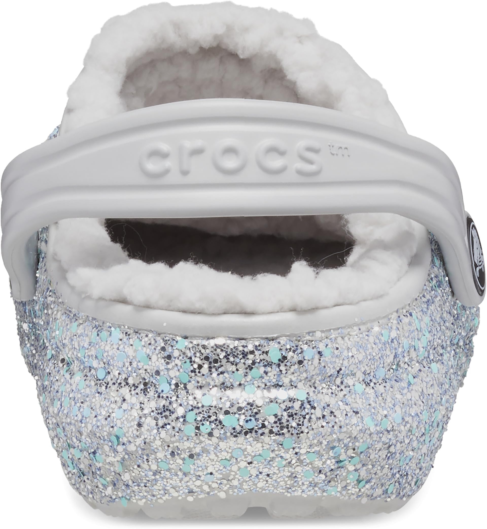 Сабо Classic Lined Glitter Clog Crocs, <b>цвет</b> <b>Iced</b> Mint - фото 2. Сабо Classi...