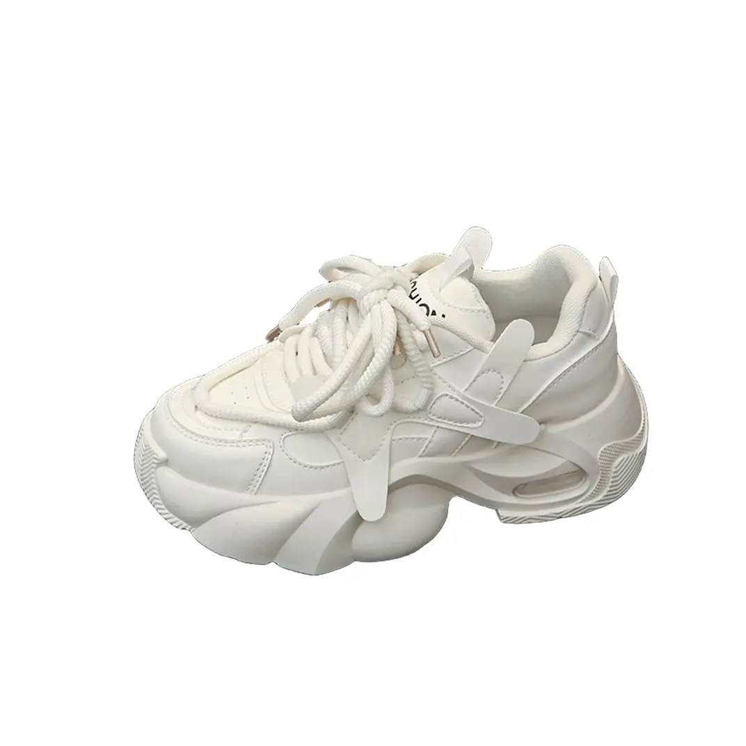 

Кроссовки женские толстые низкие Abcfjg, цвет White【Upgrade】
