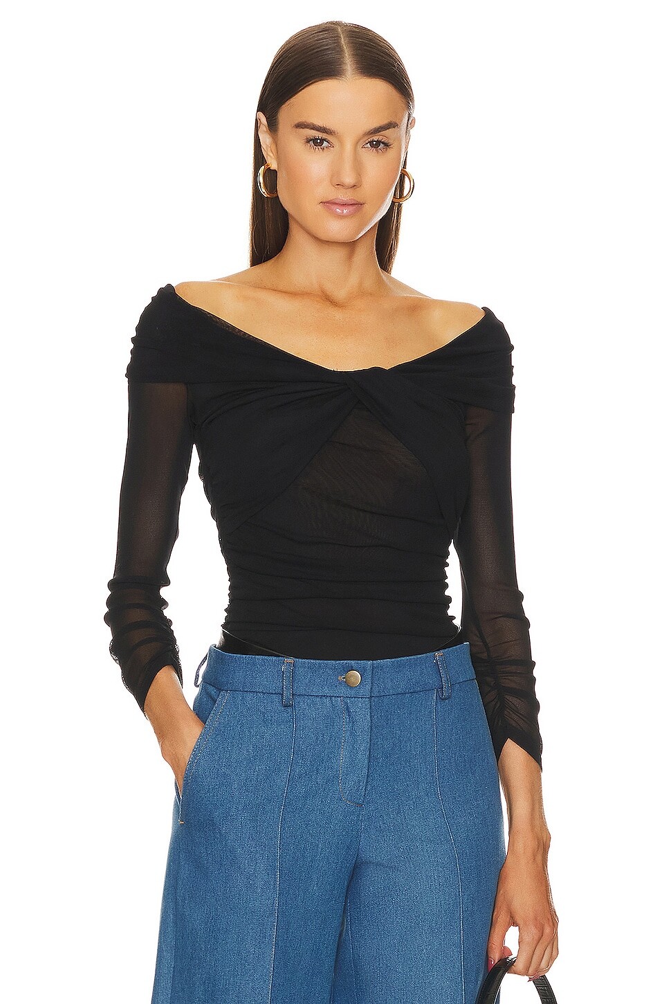 

Топ Diane von Furstenberg Salem, черный