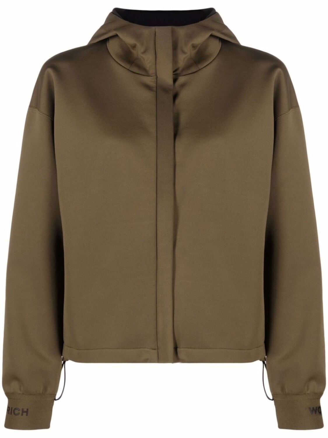 

Woolrich бомбер на молнии с капюшоном, зеленый