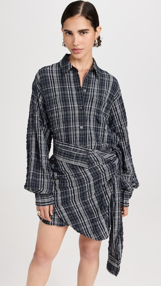

Платье SIMKHAI Dayana Deconstructed Wrap, черный