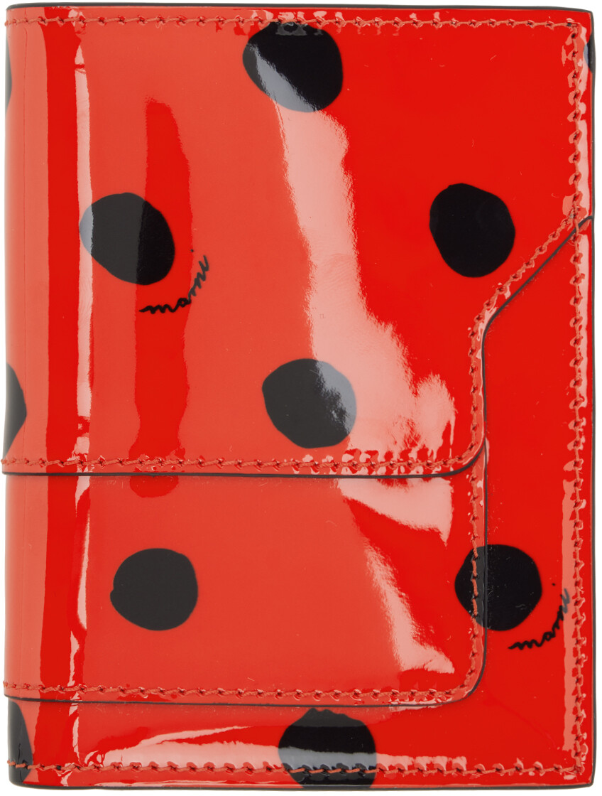 

Красный кошелек в горошек Marni