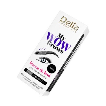 

Гель-хна для бровей и ресниц черного цвета 1.0, Delia