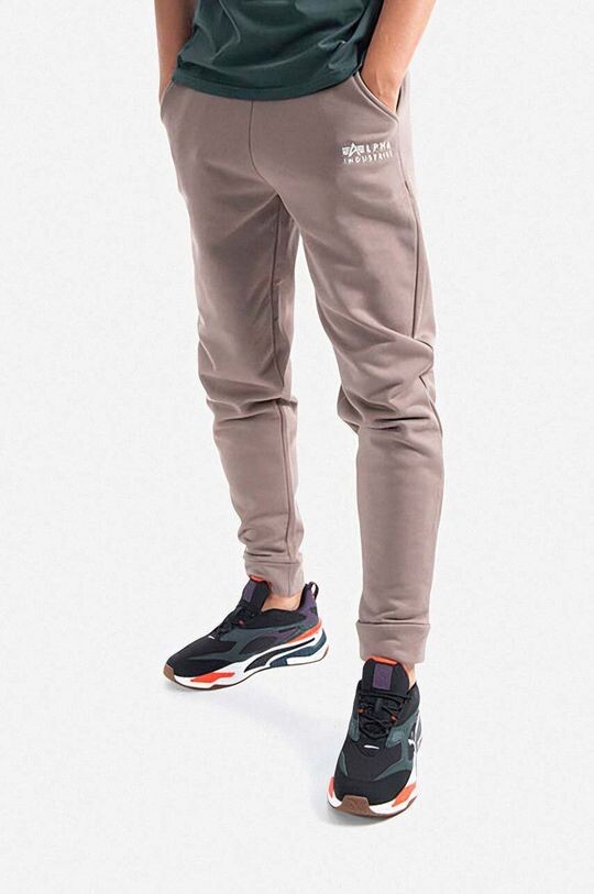 

Спортивные брюки из хлопка Alpha Industries, коричневый
