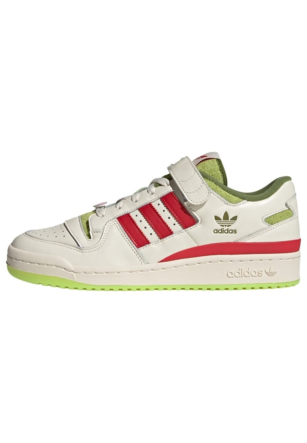 

Кроссовки adidas Originals FORUM LOW X THE GRINCH, цвет cream white collegiate red solar slime
