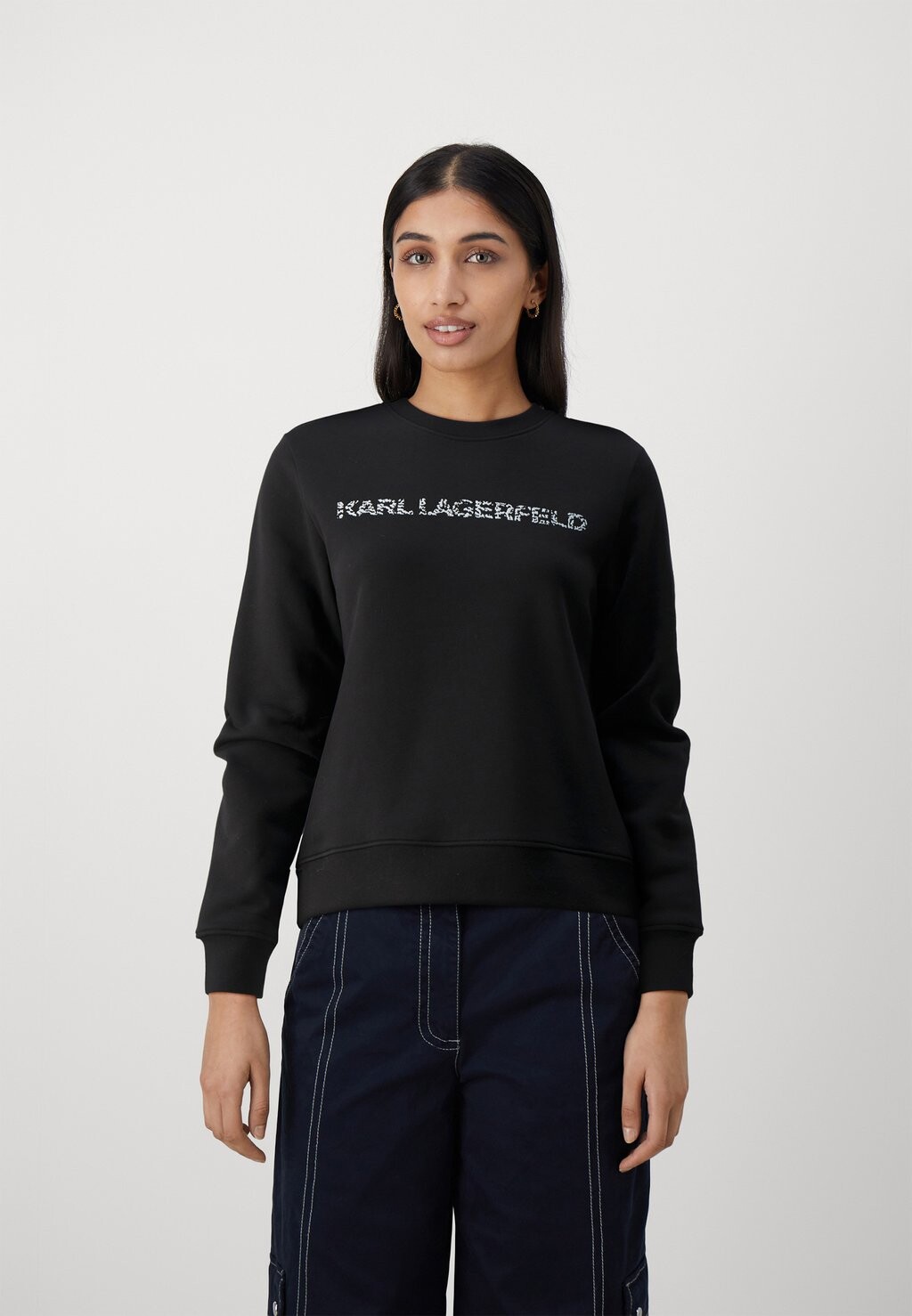 

Толстовка ELEKTRIKA LOGO KARL LAGERFELD, черный