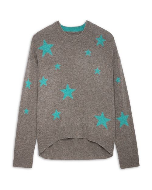

Кашемировый свитер Markus Star с рисунком Zadig & Voltaire, цвет Gray