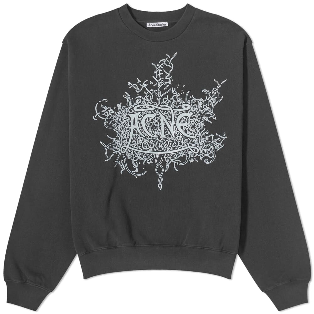 

Свитшот с логотипом Acne Studios Franzisko Devil, черный