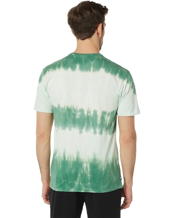 

Футболка Vans Off The Wall Striped Tie-Dye Short Sleeve Tee, цвет Clearly Aqua