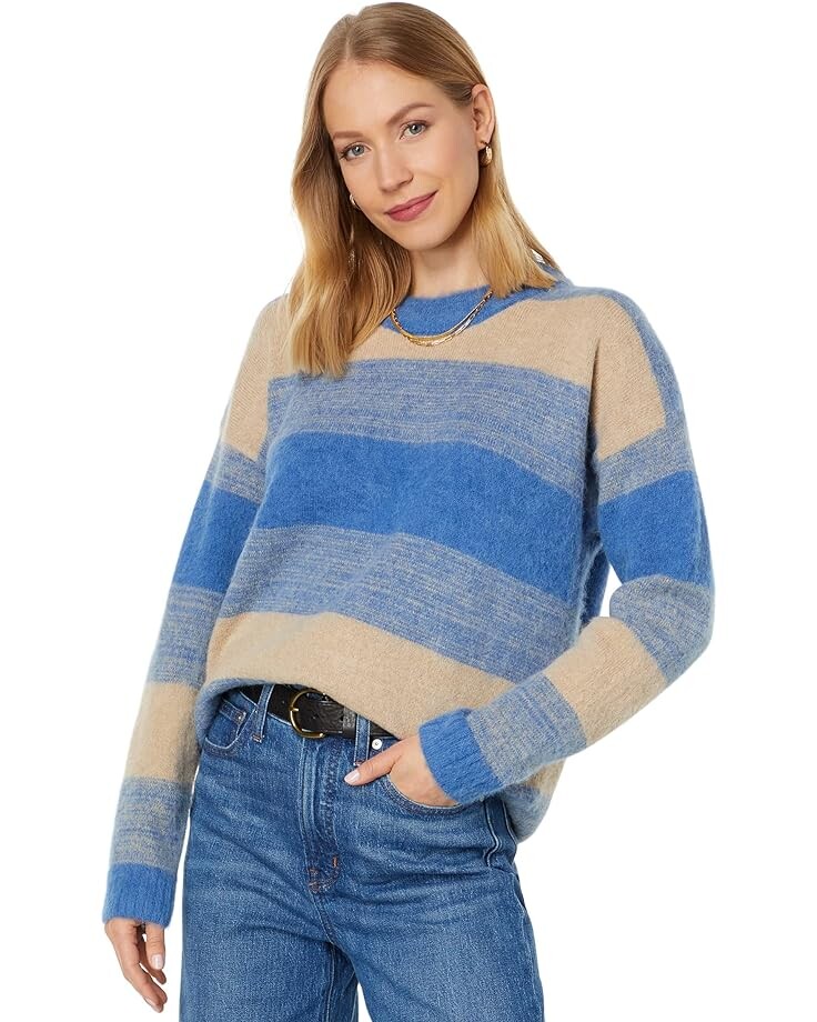 Свитер Madewell Fiji Space Dye Stripe Pullover, цвет Sky Space Dye