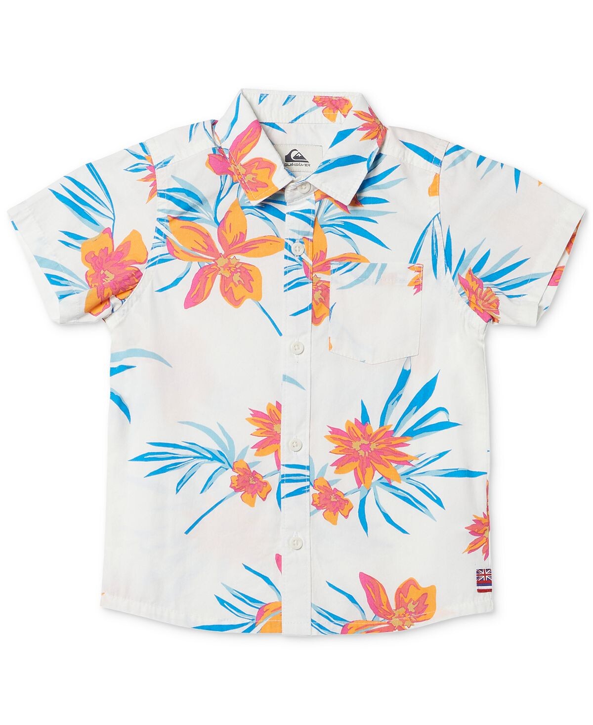 

Тканая рубашка с цветочным принтом Hawaii Bloom для малышей и маленьких мальчиков Quiksilver