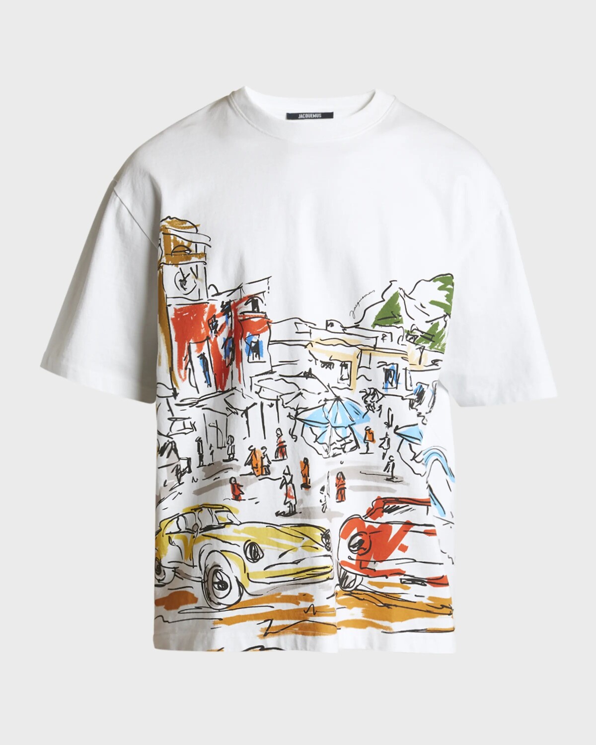 

Мужская футболка Le Ларго Jacquemus, цвет Print Capri Cars White