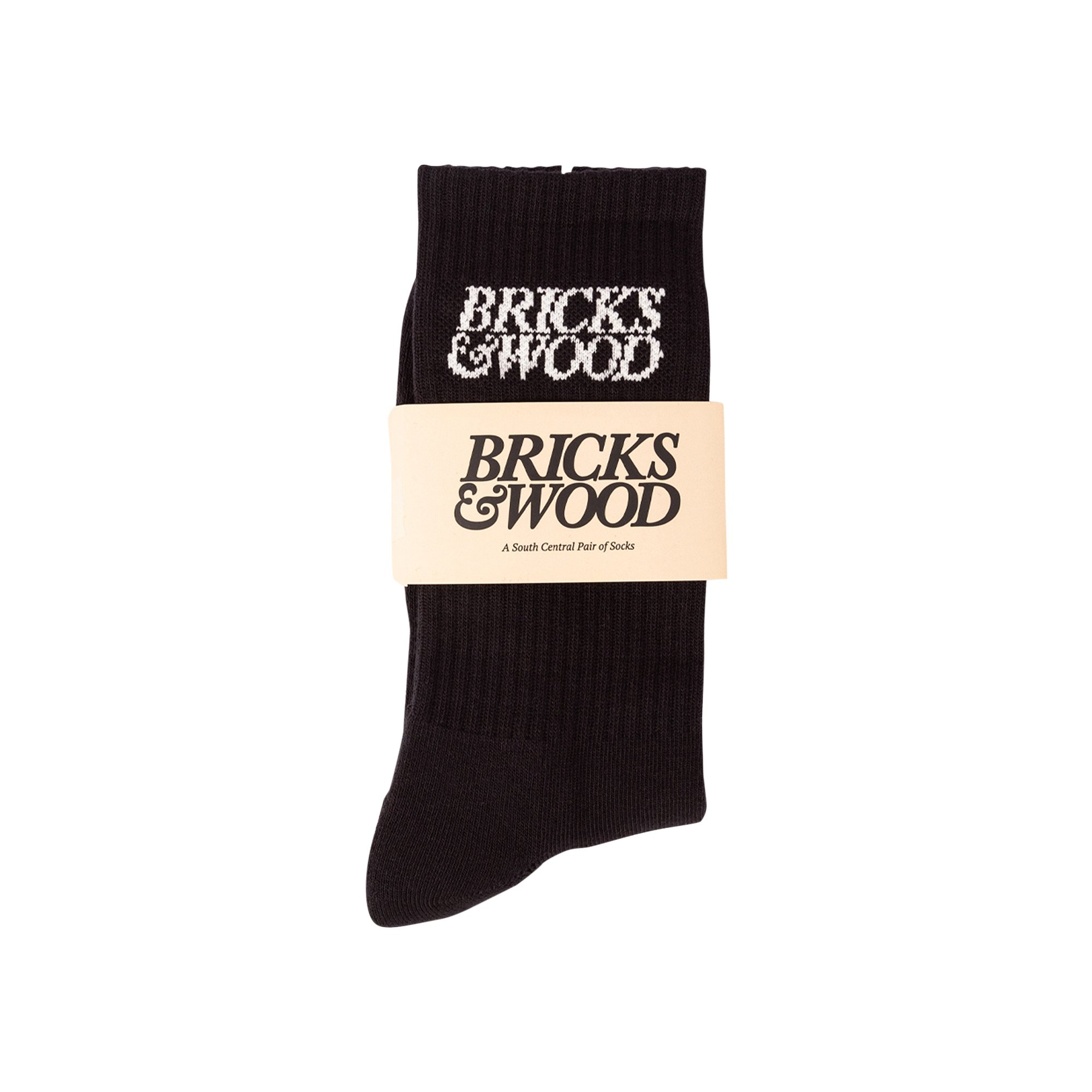Носки с логотипом Bricks & Wood, черные