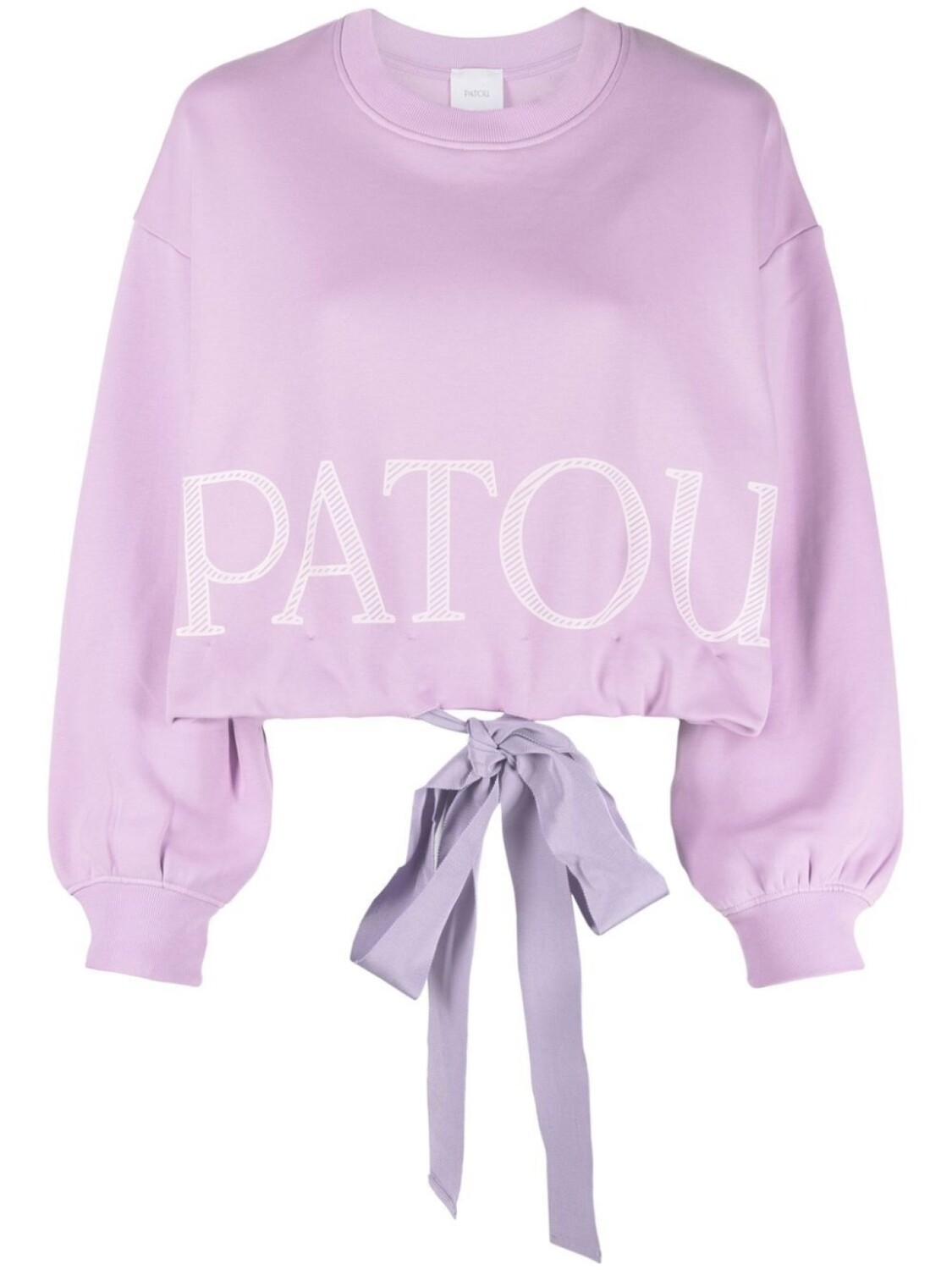 

Укороченная толстовка с логотипом Patou, фиолетовый