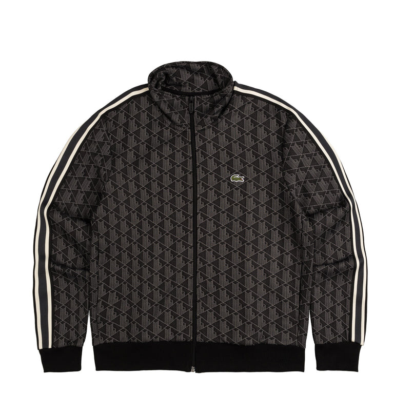 

Толстовка paris monogram zipped sweatshirt Lacoste, черный