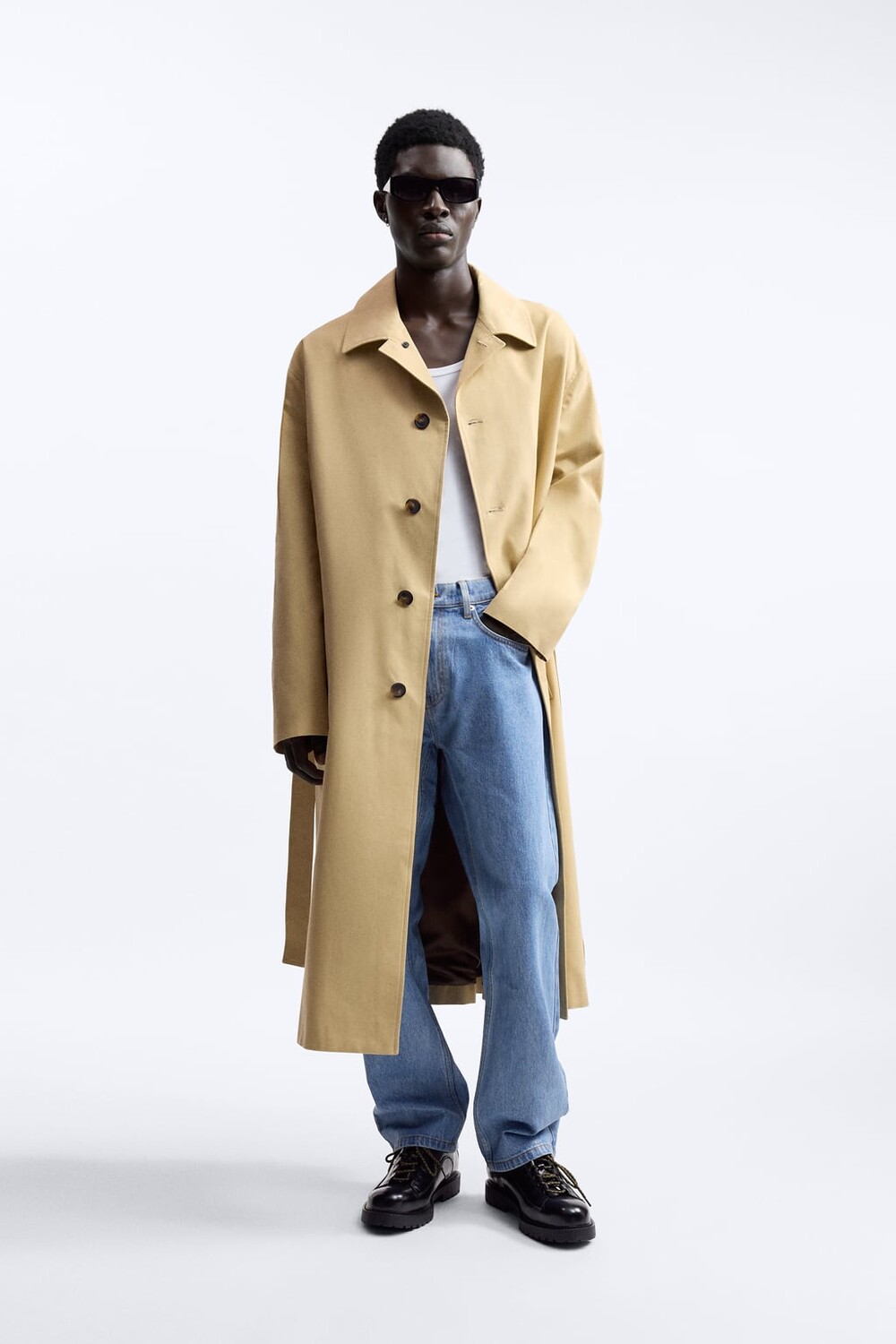 

Тренч оверсайз ZARA, экру