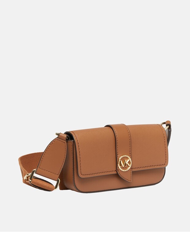 

Кожаная сумка-мессенджер Michael Michael Kors, коньяк