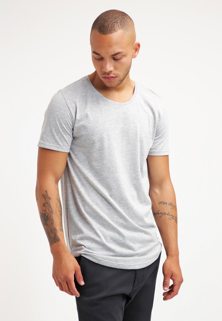 

Базовая футболка ONSMATT LONGY TEE Only & Sons, светло-серый меланж