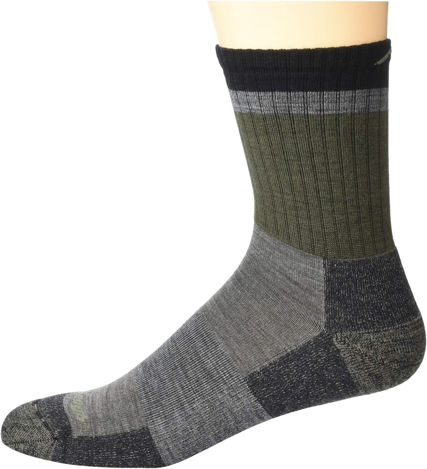 

Легкие носки с микро-подушками Heady Stripe Darn Tough Vermont, цвет Fatigue