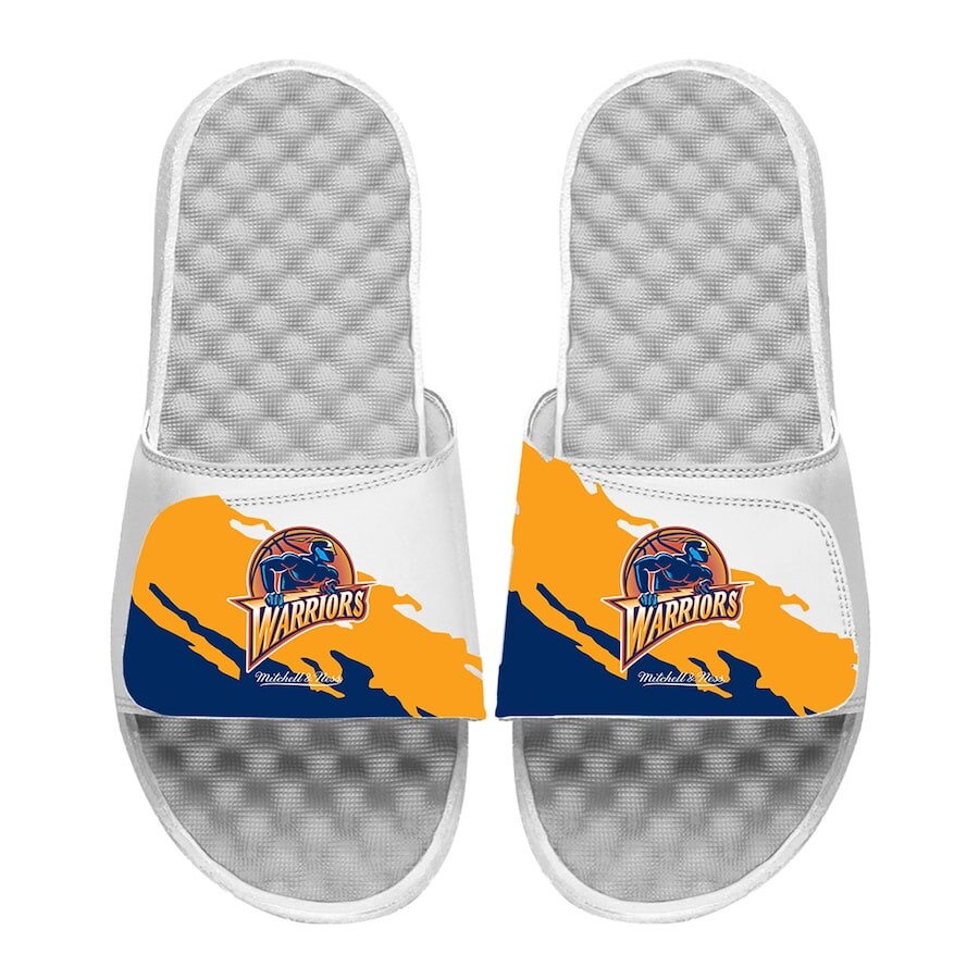 

Шлепанцы ISlide x Mitchell & Ness Golden State Warriors, белый