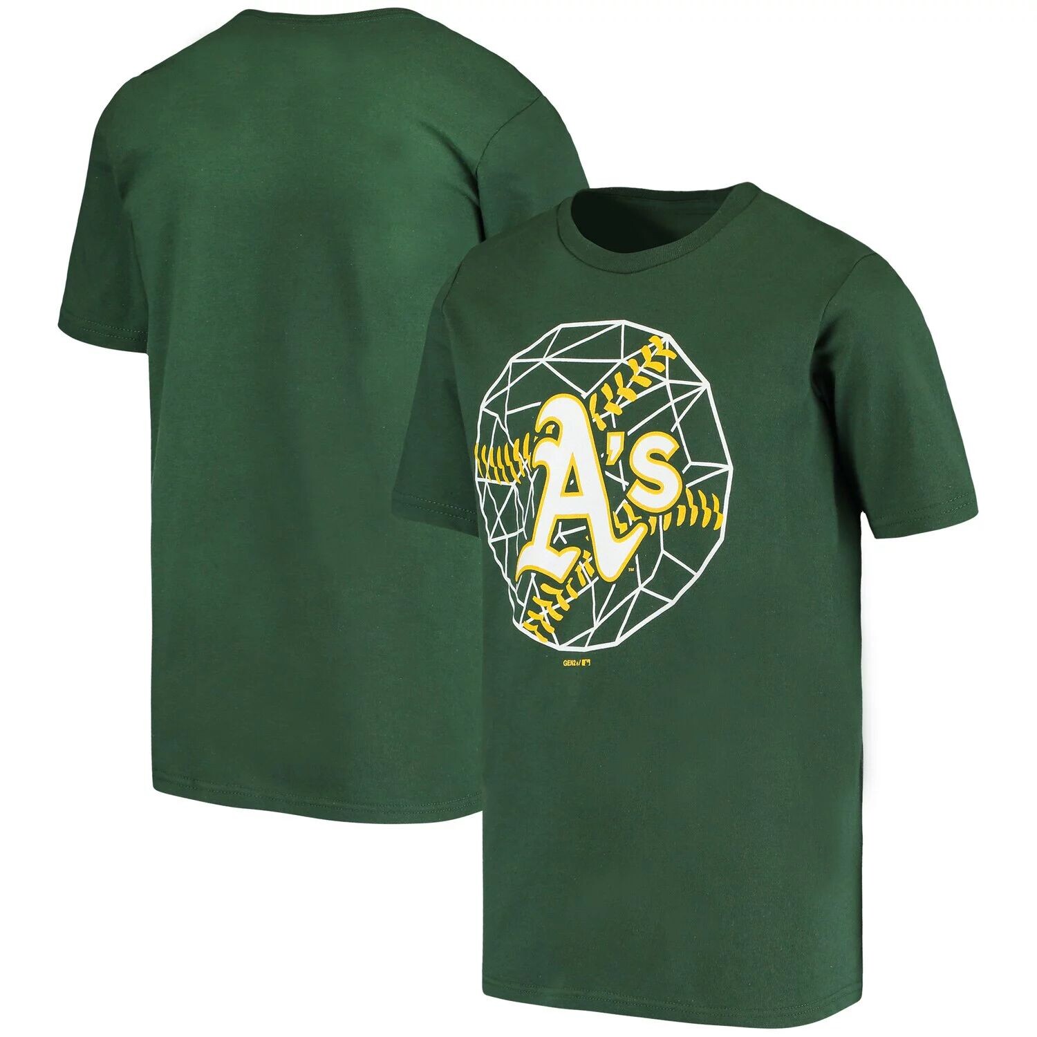 

Молодежная зеленая футболка Oakland Athletics Digi-Ball Outerstuff