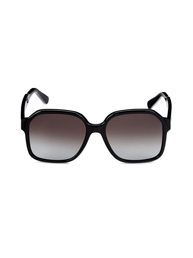 

Квадратные солнцезащитные очки 56MM Ferragamo, черный