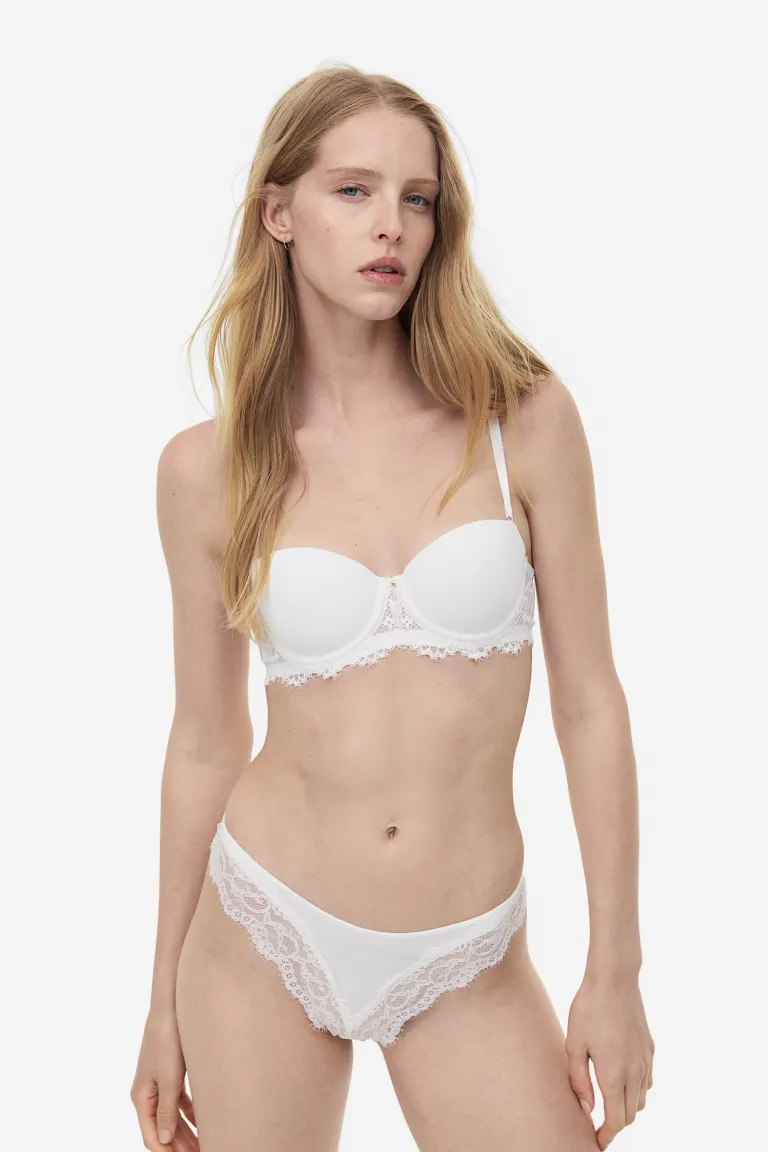 

Бюстгальтер bridgette с набивкой H&M, белый