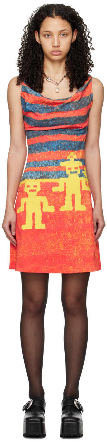 

Многоцветное мини-платье Anna Vivienne Westwood