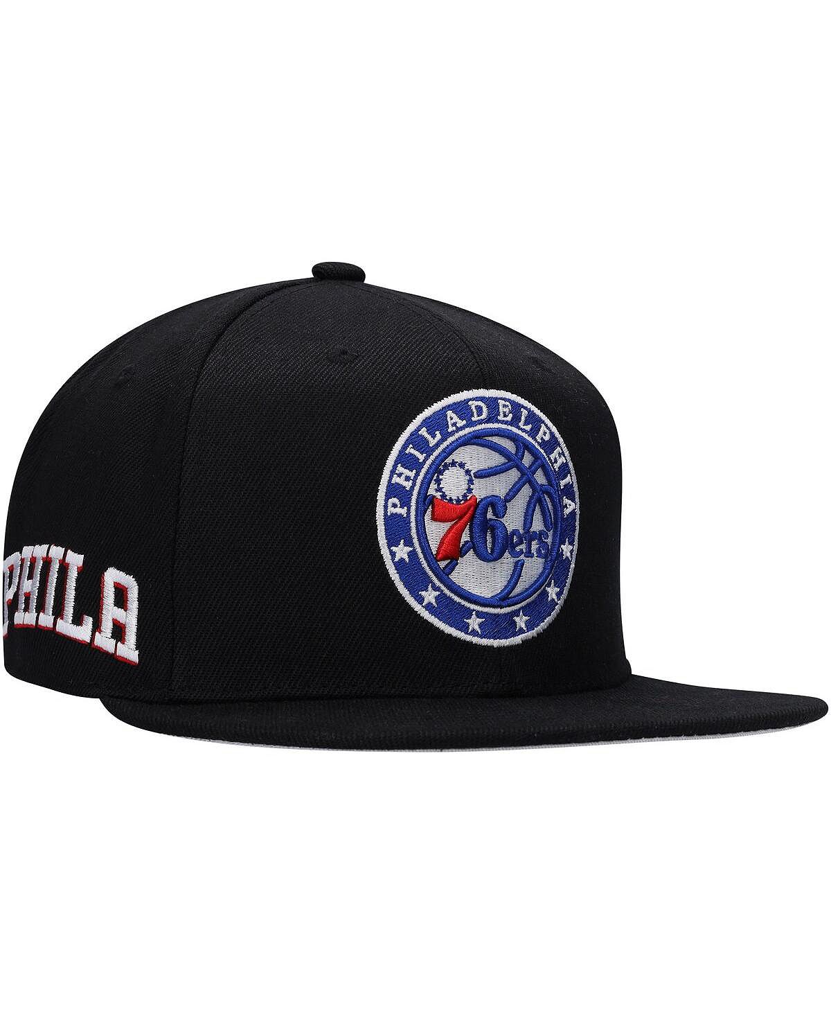 

Мужская черная кепка Philadelphia 76ers Side Core 2.0 Snapback Mitchell & Ness