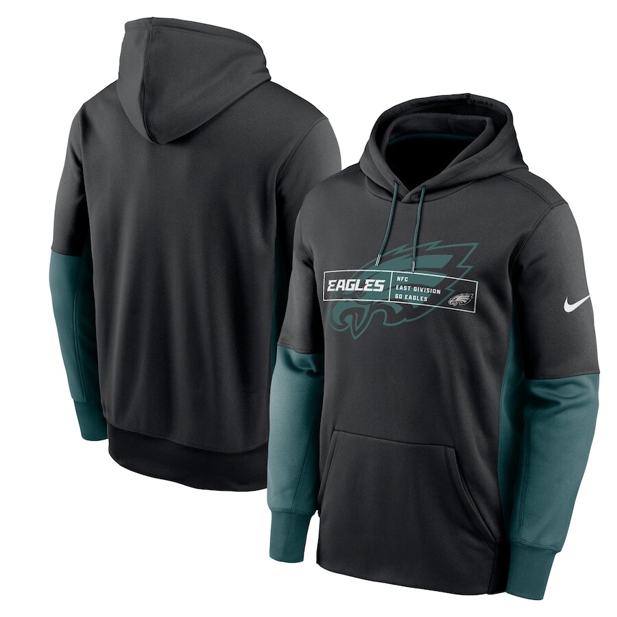 

Пуловер с капюшоном Nike Philadelphia Eagles, черный