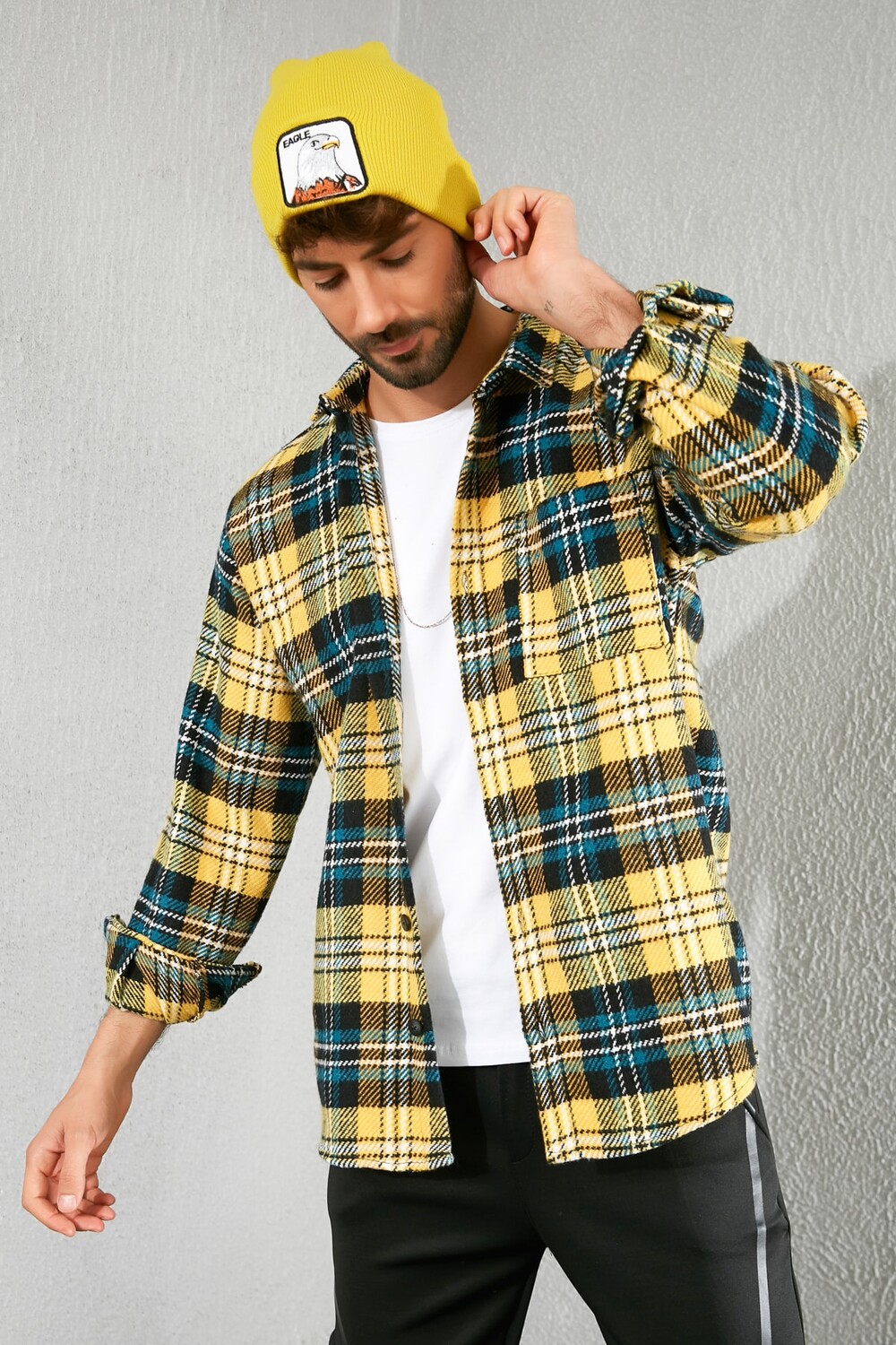 

Рубашка – черная – стандартного кроя Sateen Men, черный