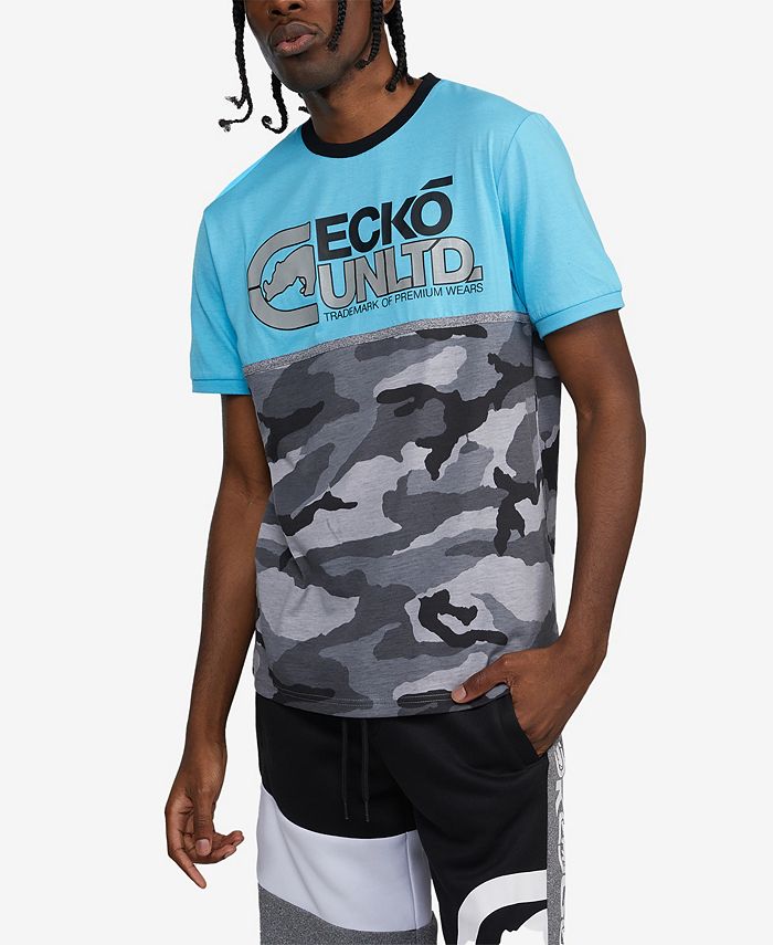 Мужская футболка с коротким рукавом Future Rok Ecko Unltd, цвет Blue цена и фото