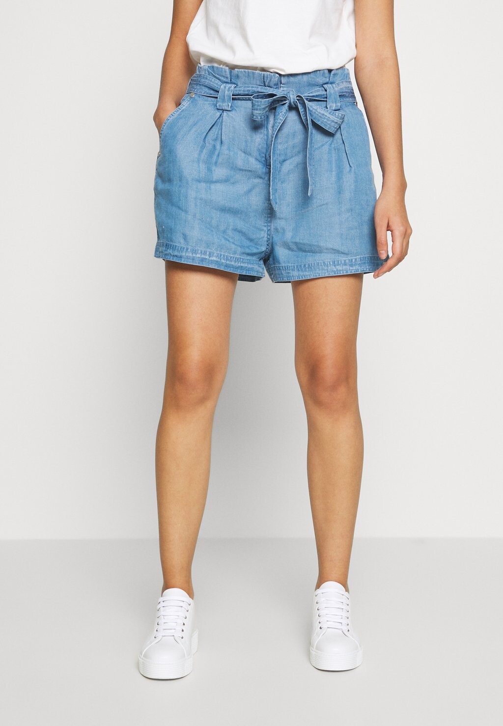 

Шорты DESERT PAPER BAG Superdry, светло-голубой деним