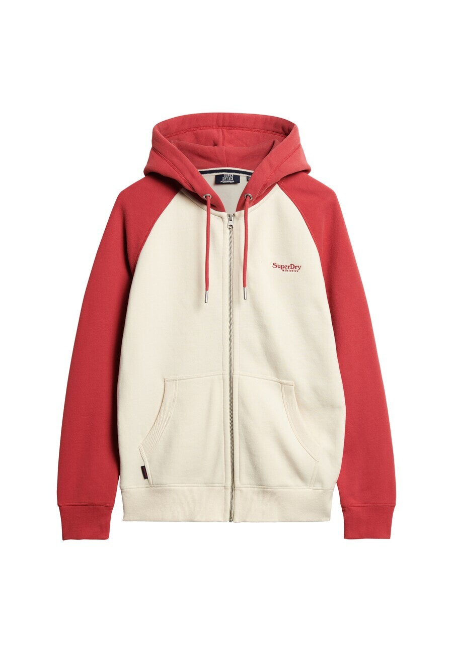 

Худи Superdry Zip-Up Hoodie Essential, кремовый