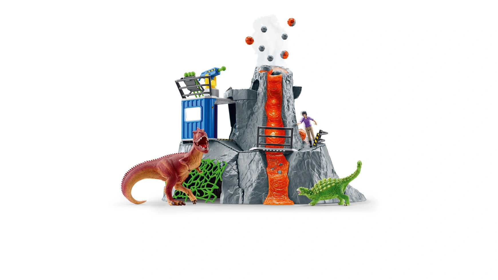 Schleich Динозавр Экспедиция к большому вулкану игровые фигурки schleich пакетик сюрприз с тремя фигурками dinosaurs