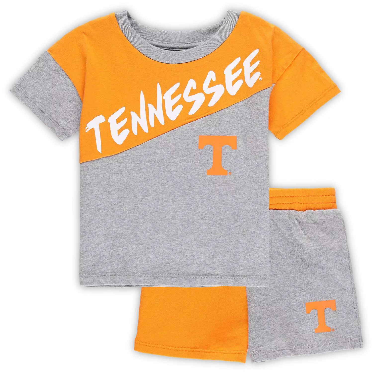 

Комплект из футболки и шорт Tennessee Volunteers Super Star для малышей Heather Grey Outerstuff