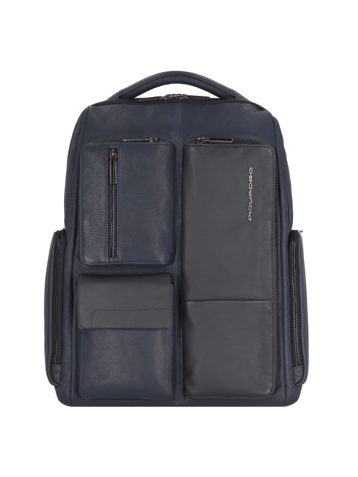 

Рюкзак Piquadro Ronnie Leder 43 cm Laptopfach, цвет night blue