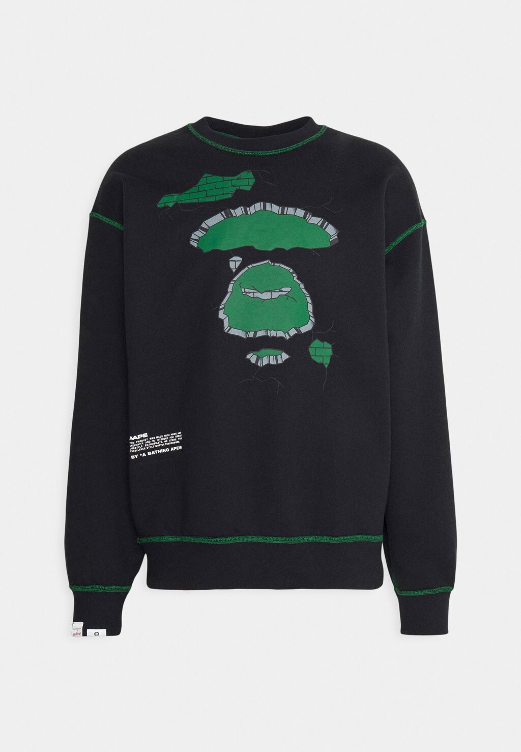 

Толстовка AAPE By A Bathing Ape, зеленый